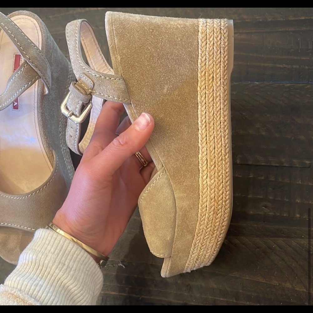 Authentic PRADA wedges- barely worn - Picture 7 of 7